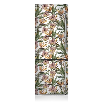 Magnetic refrigerator cover Botanical leaves