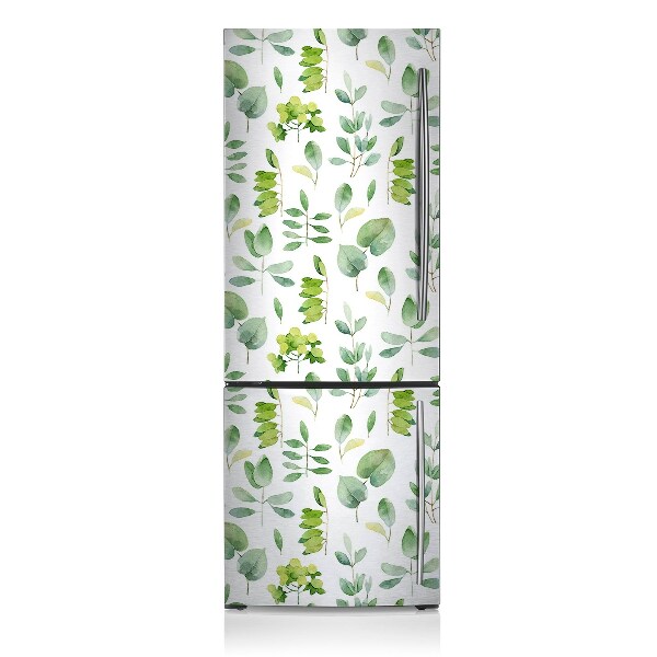 Decoration refrigerator cover Leaves green