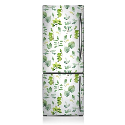 Decoration refrigerator cover Leaves green