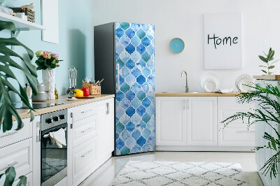 Magnetic refrigerator cover Moroccan pattern