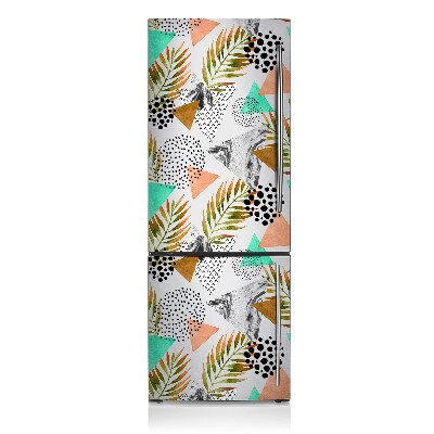 Decoration refrigerator cover Dots and leaves