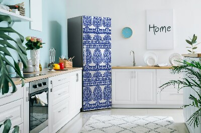 Decoration refrigerator cover Kurpie paper