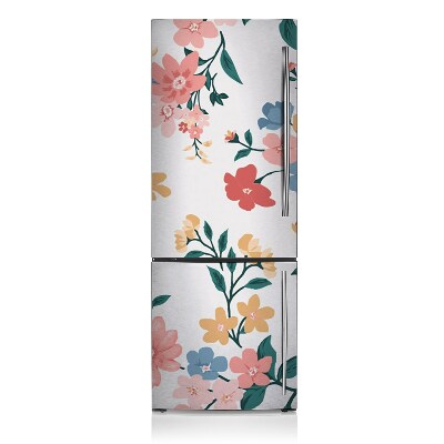 Magnetic refrigerator cover Colorful flowers