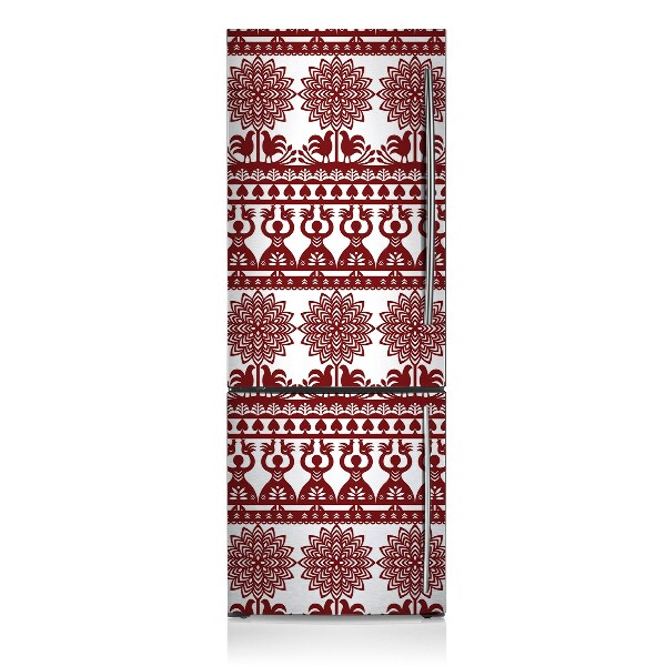 Decoration refrigerator cover Red folk patterns