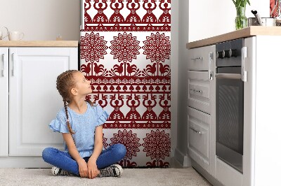 Decoration refrigerator cover Red folk patterns