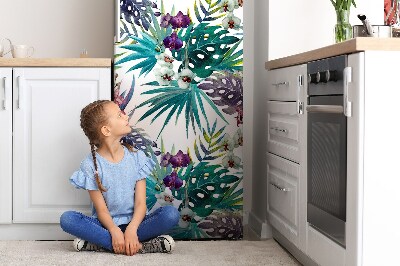 Decoration refrigerator cover Tropical leaves