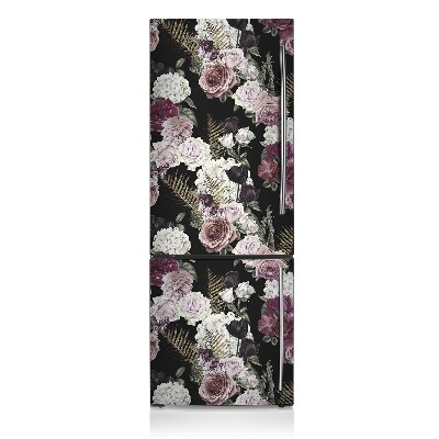 Magnetic refrigerator cover Romantic flowers