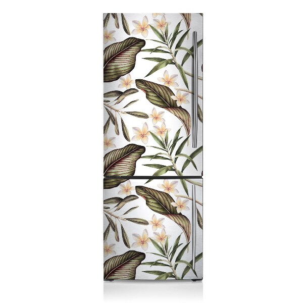 Decoration refrigerator cover Leaves and flowers