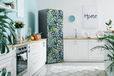 Decoration refrigerator cover Exotic leaves