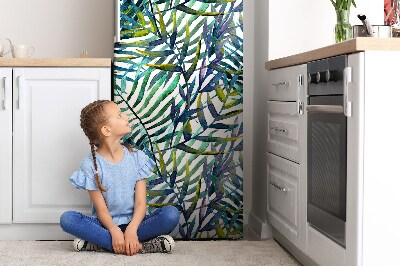 Decoration refrigerator cover Exotic leaves