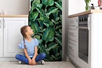 Decoration refrigerator cover Tropical leaves