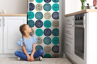 Decoration refrigerator cover Abstract wheels