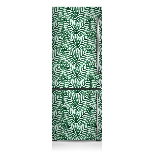 Magnetic refrigerator cover Tropical leaves