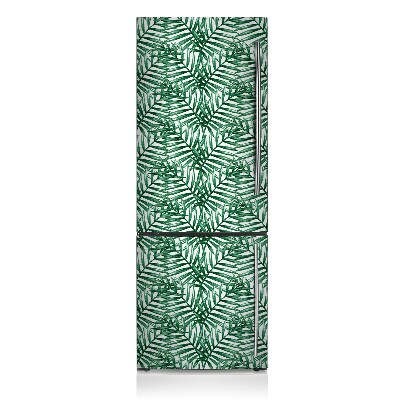 Magnetic refrigerator cover Tropical leaves