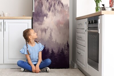 Decoration refrigerator cover Mountain in the forest