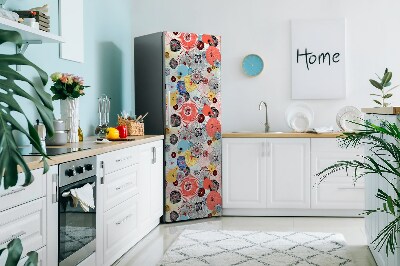 Decoration refrigerator cover Floral pattern