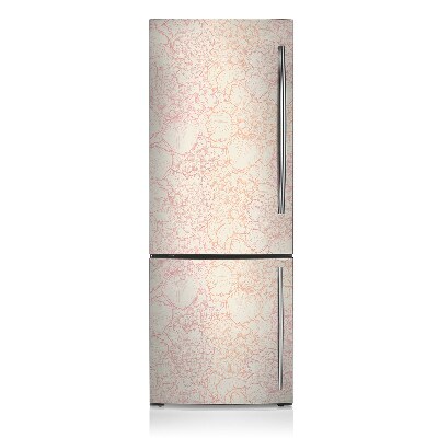 Decoration refrigerator cover Pink peonies