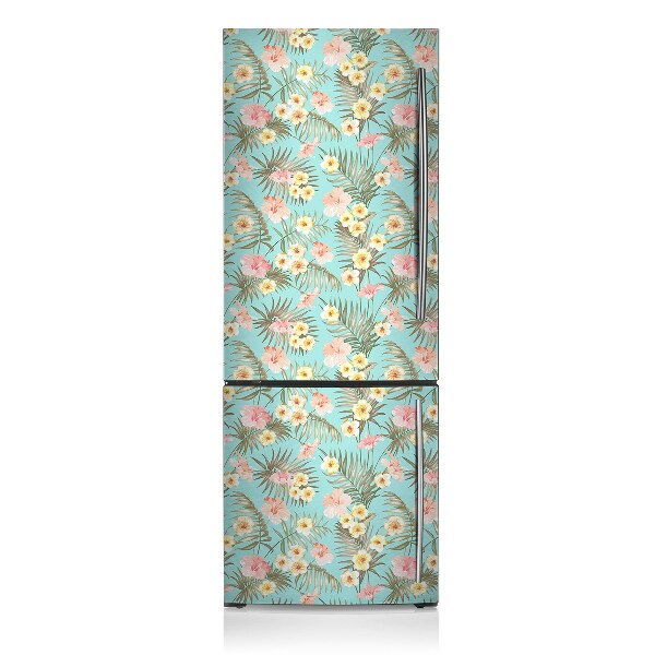 Magnetic refrigerator cover Pastel flowers