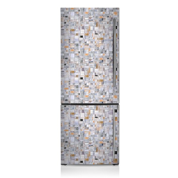 Magnetic refrigerator cover Colorful tiles