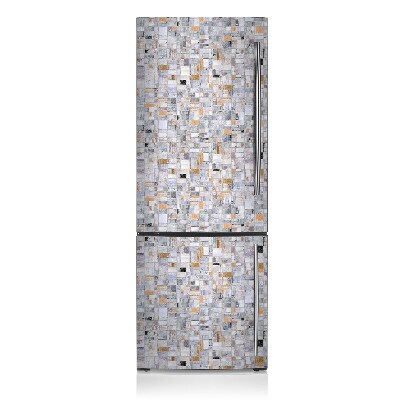 Magnetic refrigerator cover Colorful tiles