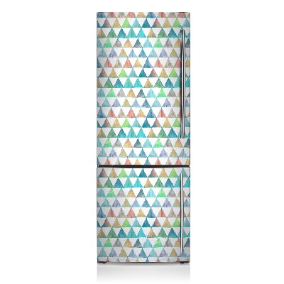 Magnetic refrigerator cover Geometric triangles