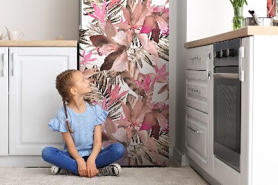 Decoration refrigerator cover Tropical flower