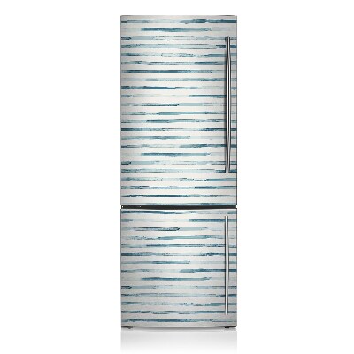 Decoration refrigerator cover Blue lines