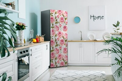 Magnetic refrigerator cover Beautiful roses