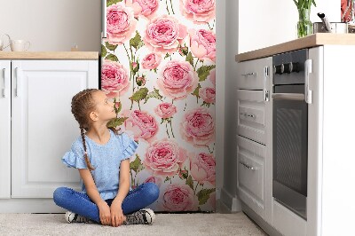 Magnetic refrigerator cover Beautiful roses