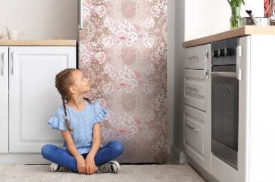 Magnetic refrigerator cover White roses