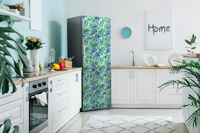 Magnetic refrigerator cover Painted leaves