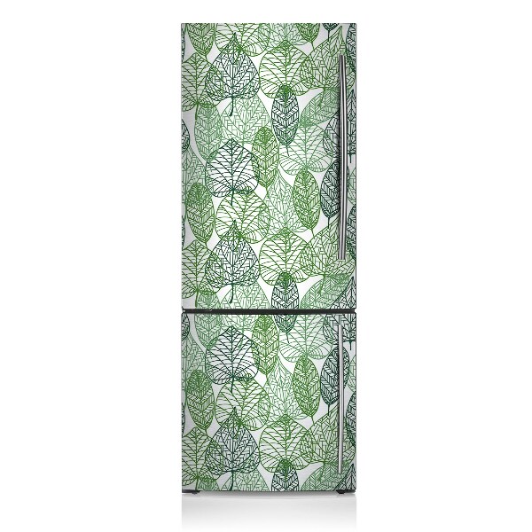 Magnetic refrigerator cover Forest leaves