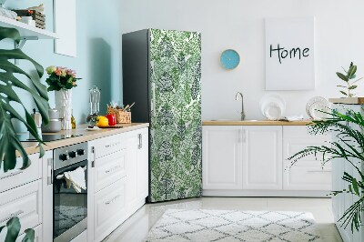 Magnetic refrigerator cover Forest leaves