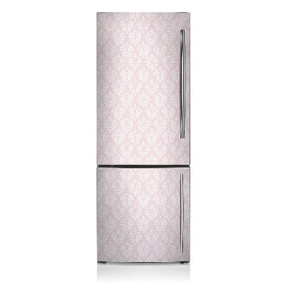 Magnetic refrigerator cover Pink damaszek