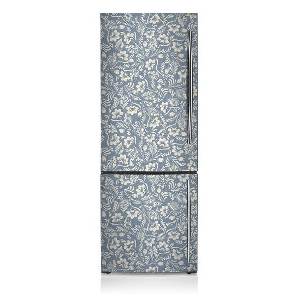 Magnetic refrigerator cover Blue ornament