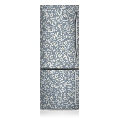 Magnetic refrigerator cover Blue ornament