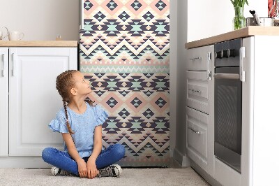 Magnetic refrigerator cover Ethnic pattern