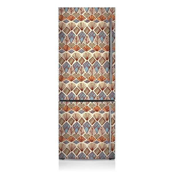 Magnetic refrigerator cover Brown pattern