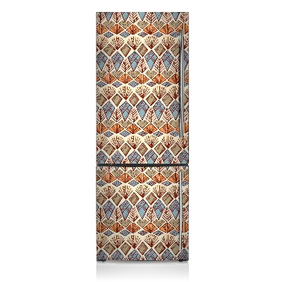 Magnetic refrigerator cover Brown pattern