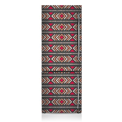 Magnetic refrigerator cover Ethnic pattern