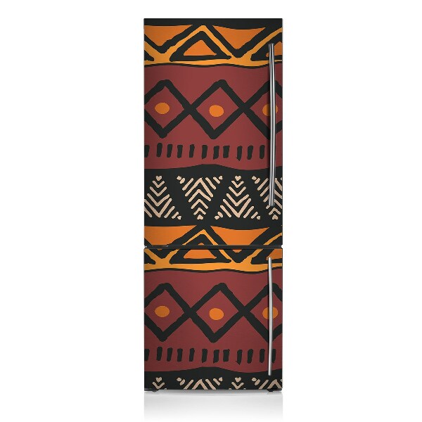 Magnetic refrigerator cover African pattern