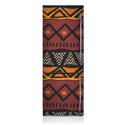 Magnetic refrigerator cover African pattern