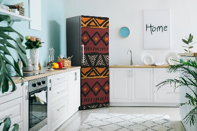 Magnetic refrigerator cover African pattern