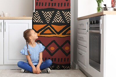 Magnetic refrigerator cover African pattern