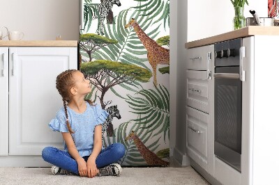 Magnetic refrigerator cover Animals from savanna