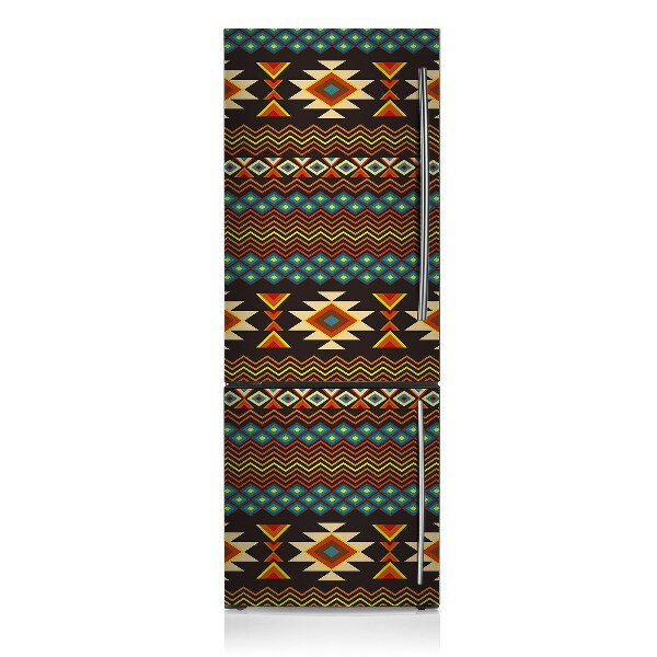 Magnetic refrigerator cover Ethnic pattern