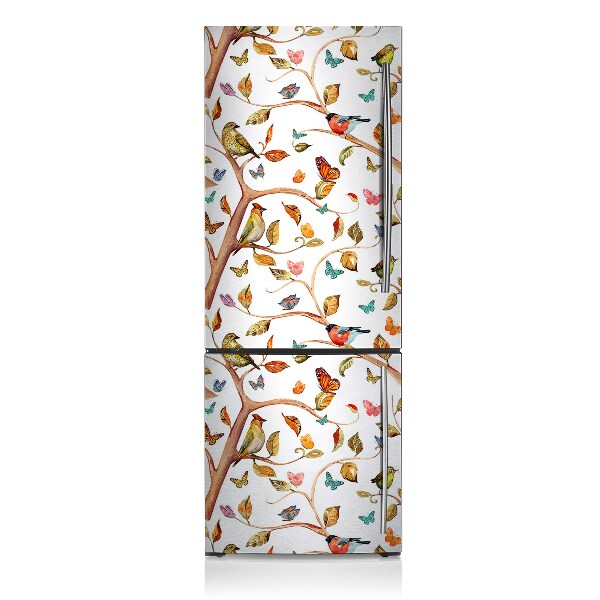 Decoration refrigerator cover Birds on the branch