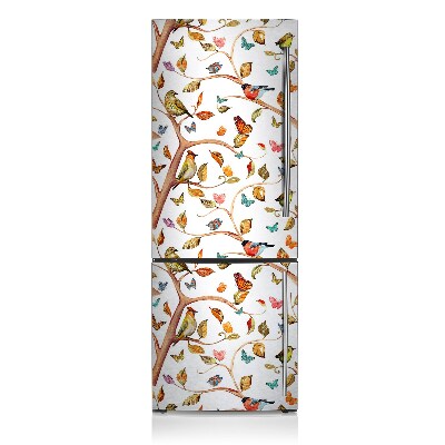 Decoration refrigerator cover Birds on the branch