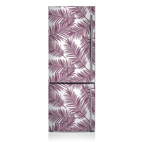 Magnetic refrigerator cover Purple leaves