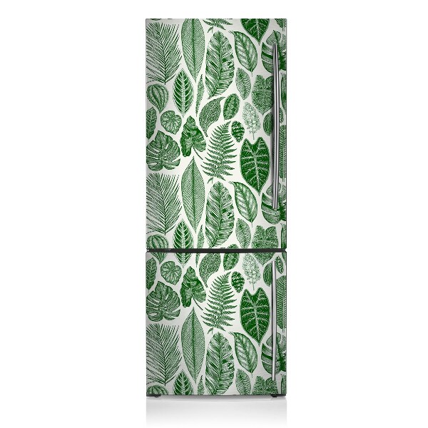 Magnetic refrigerator cover Palm leaves